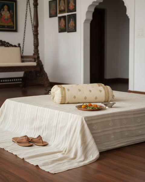 Handloom Cotton Bedsheet