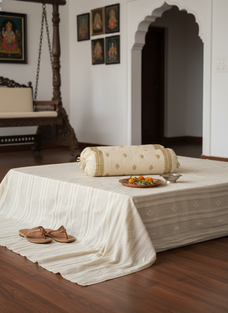 Handloom Cotton Bedsheet