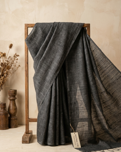 Handwoven Linen · Charcoal