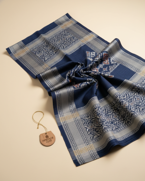 Kath Padar Indigo Weave