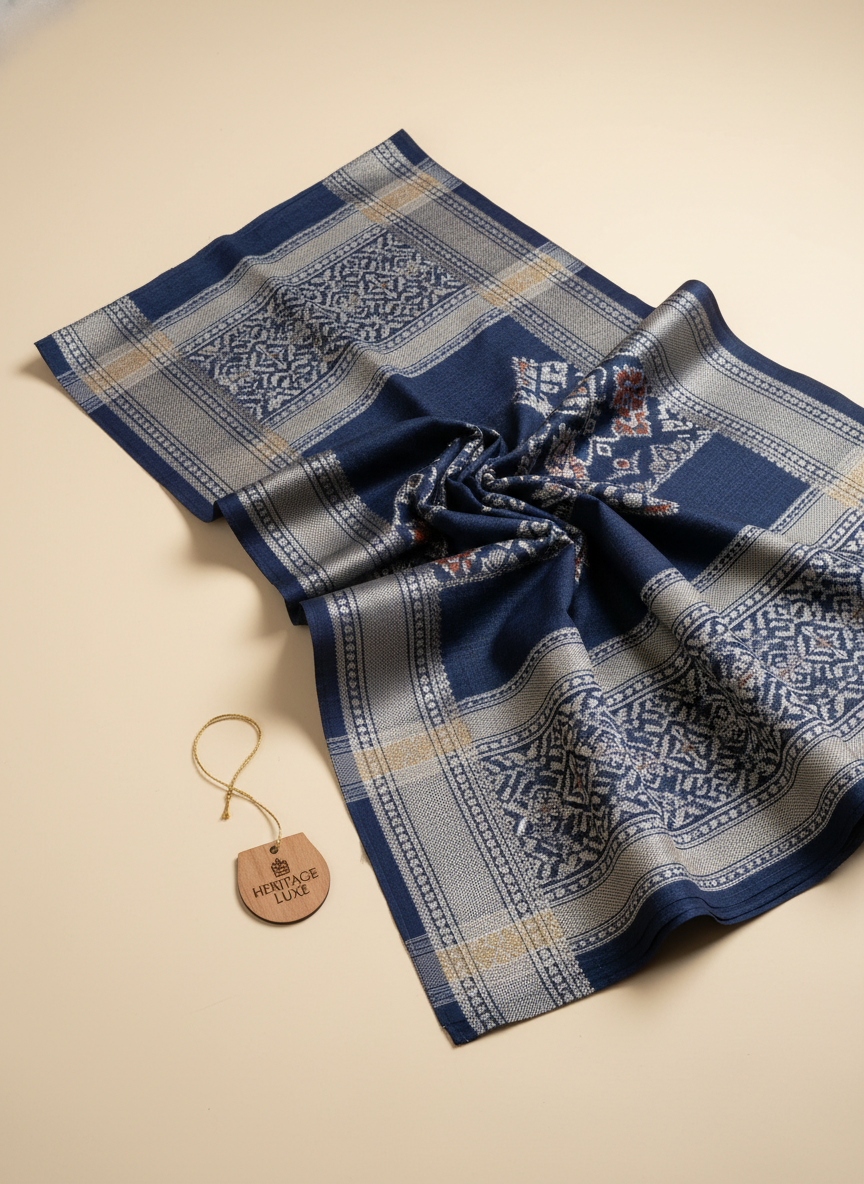 Kath Padar Indigo Weave