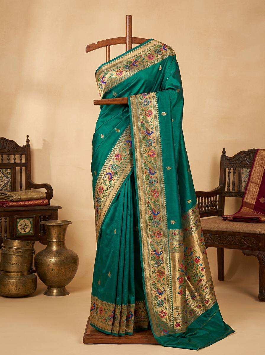 Silk Saree · Ivory