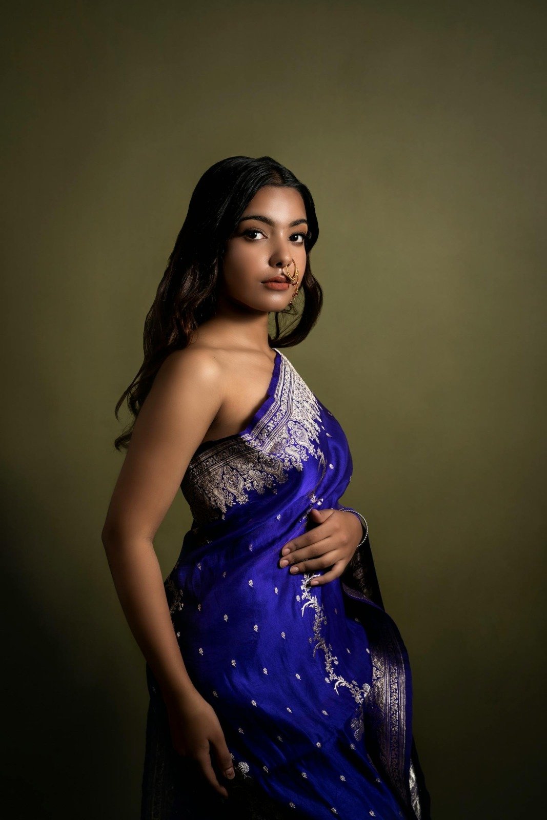 Silk Saree · Maroon, image 2