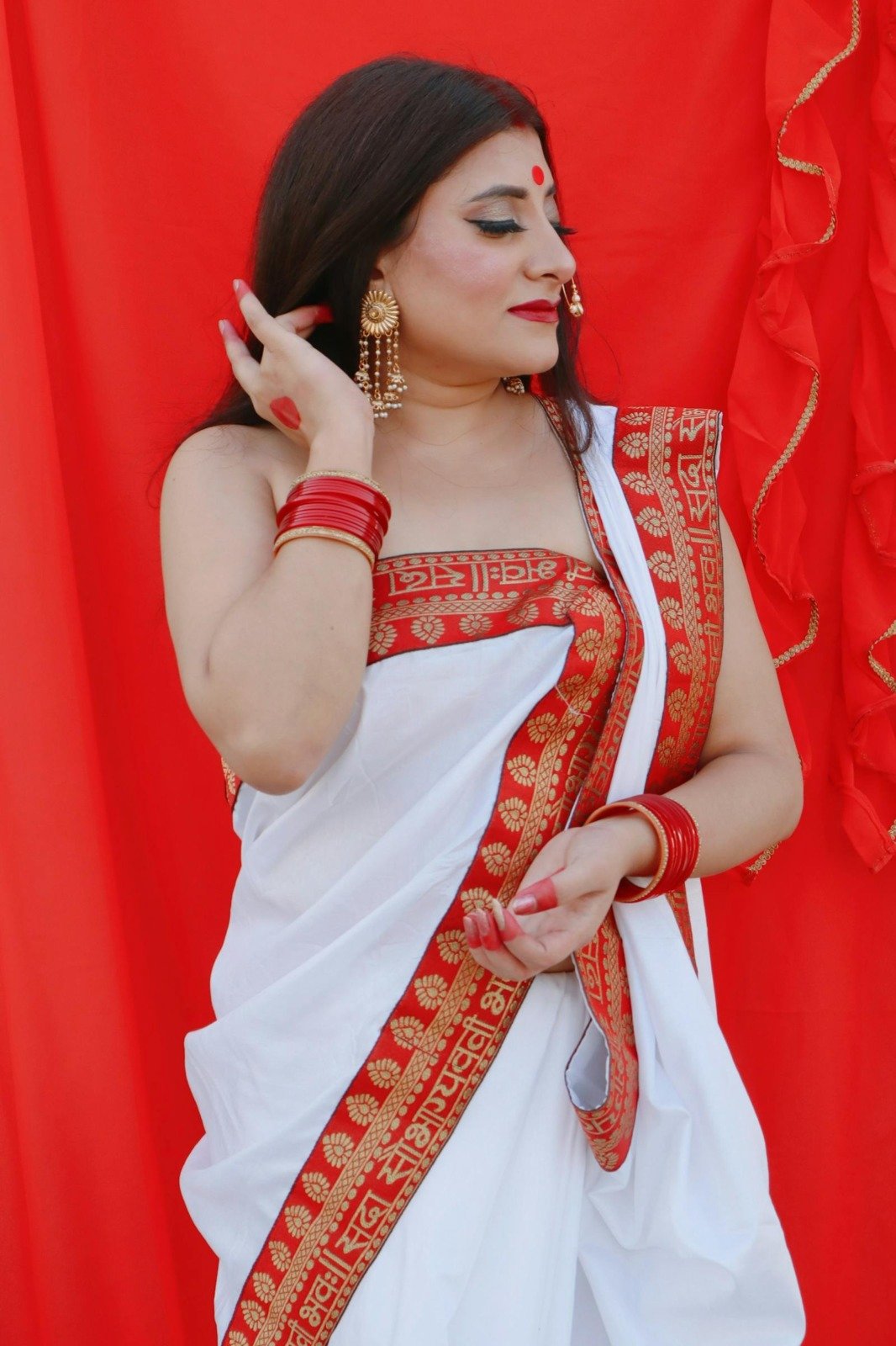 Silk Saree · Maroon, image 3
