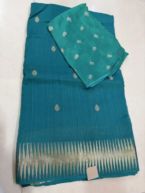 Banarsi Saree - SK11 Colour: Rama Blue