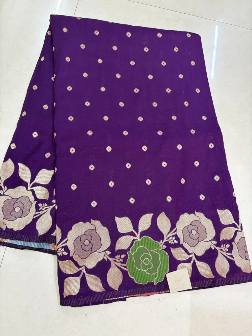 FLORAL BANARSI -SK12 · Purple