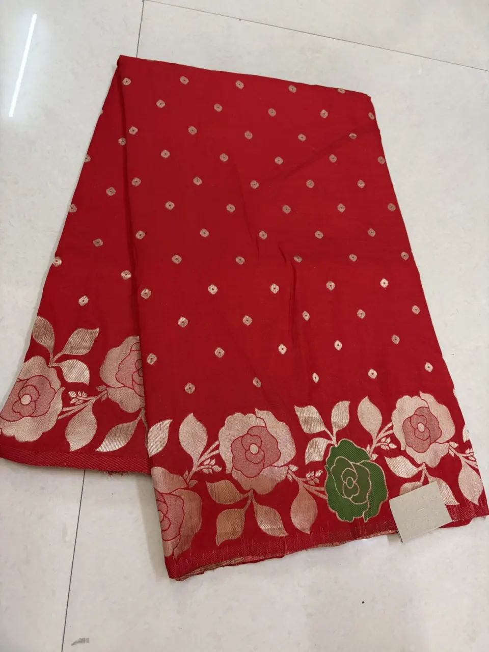 FLORAL BANARSI -SK12 · Red
