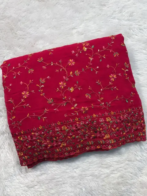 Lakhnavi Saree - PW13 Colour: Cherry