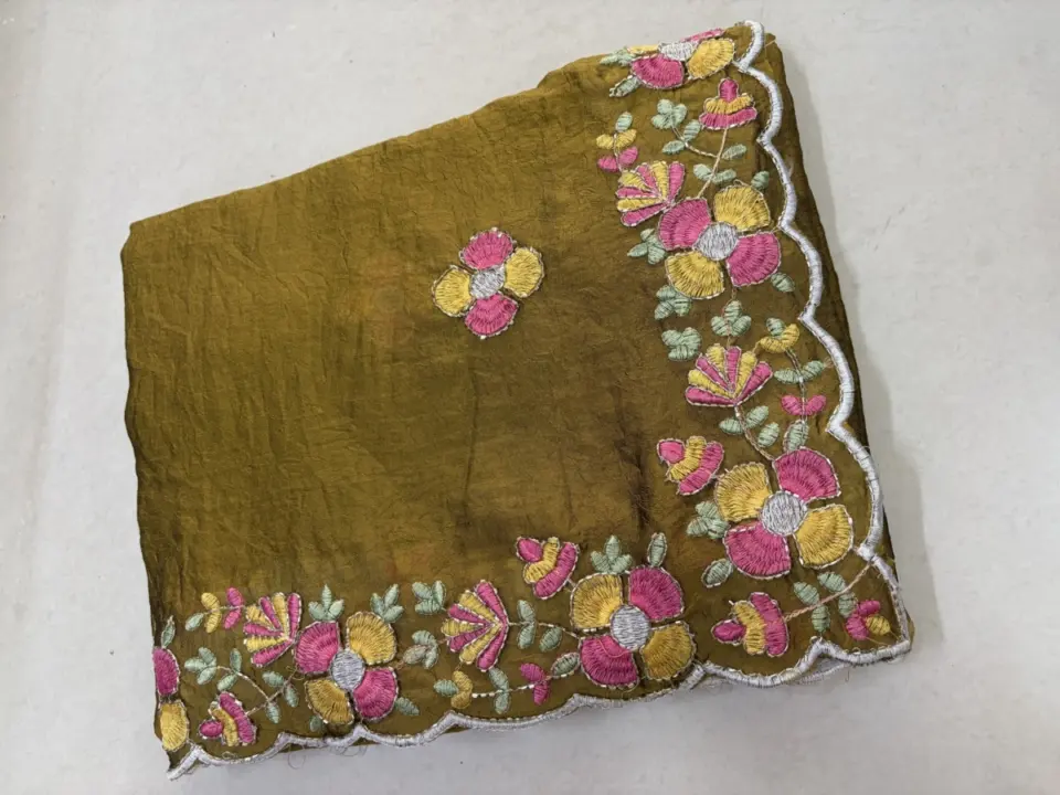 DESIGNER KHATLI SAREE - PW14 · Yellow