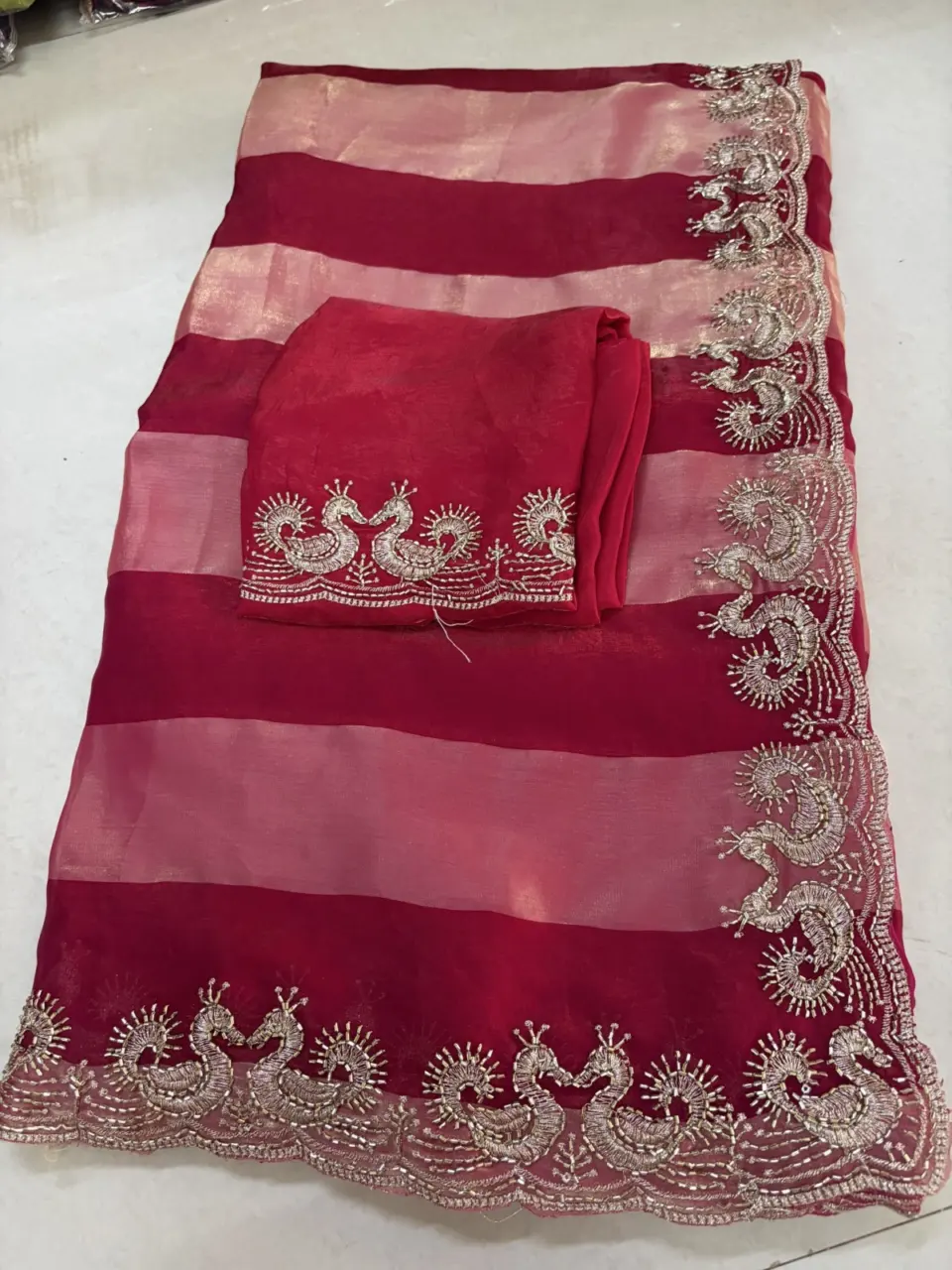 FENDY TRENDY SAREE -PW15 · Pink