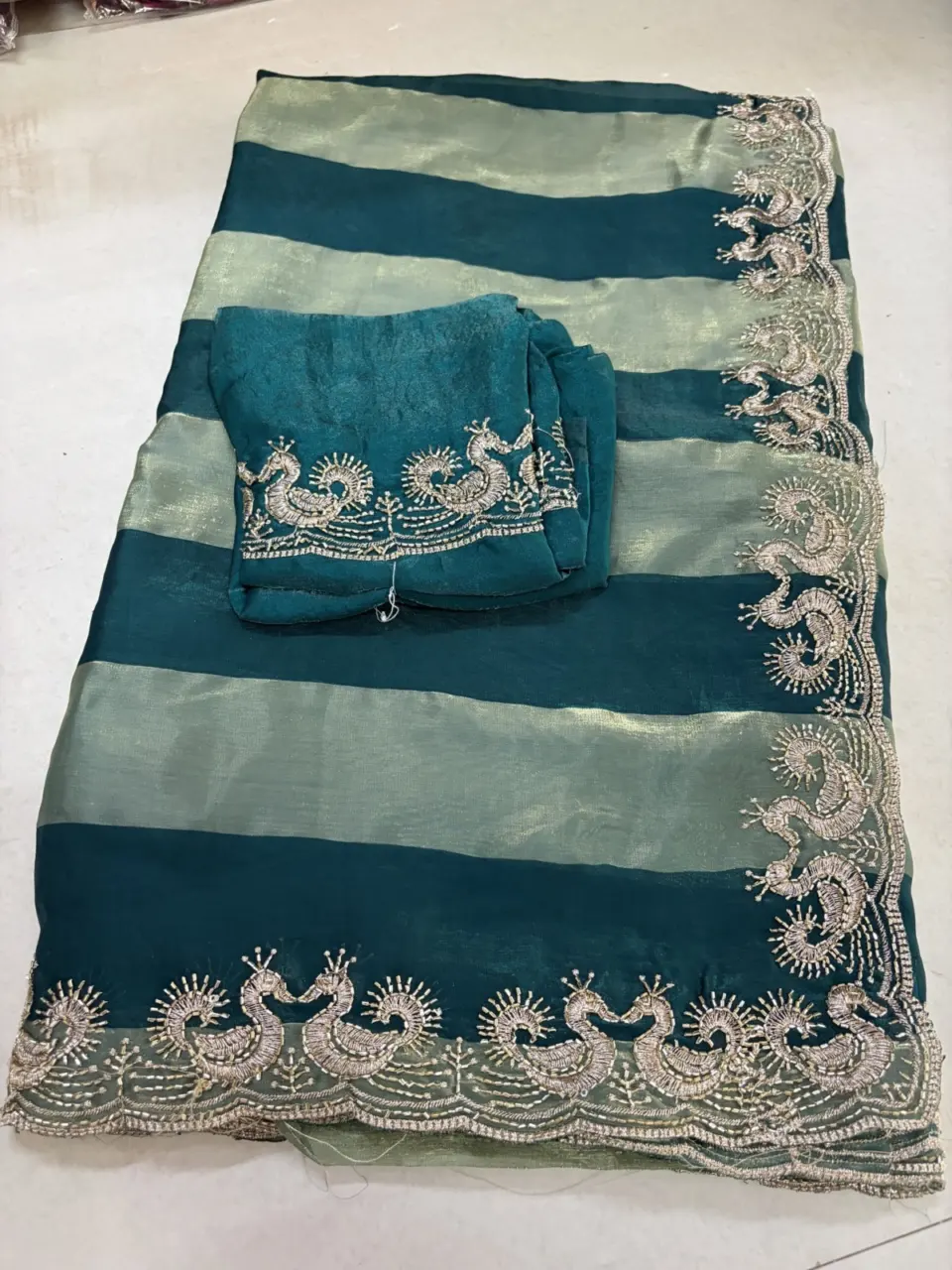 FENDY TRENDY SAREE -PW15 · Rama Blue