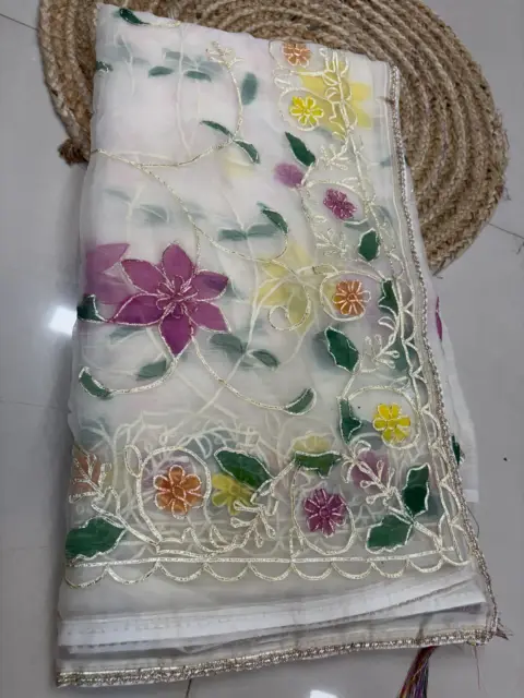PW18 APPLIC GOTA WORK MOTI COLOUR