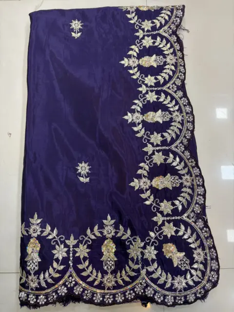 Ho - Applique Saree - DS19 Colour: Purple