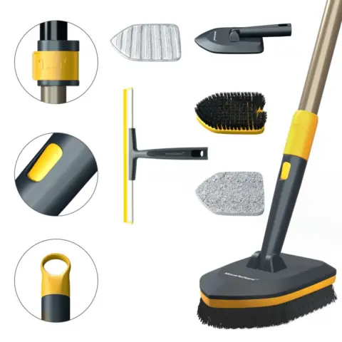 4 In 1 Cleaning Brush With Wiper 