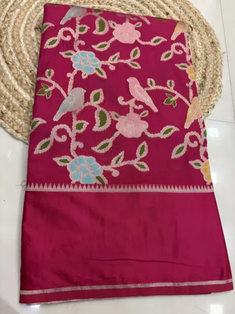 Banaras Jari Paithani - SK16 Colour: Rani Pink
