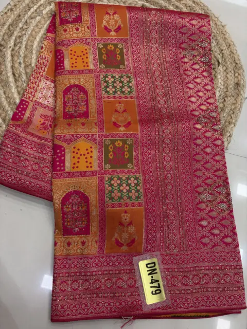 Ambani Design Saree - PB13 Colour: Mango